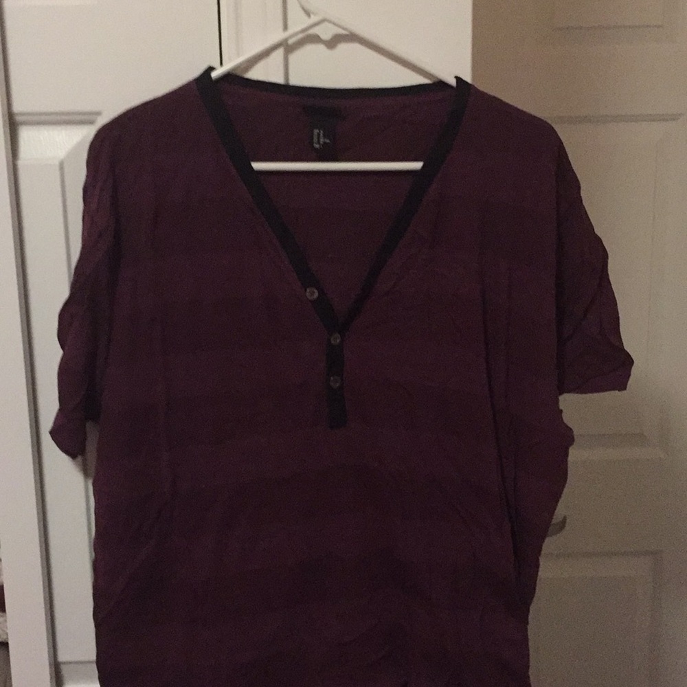 Striped magenta shirt